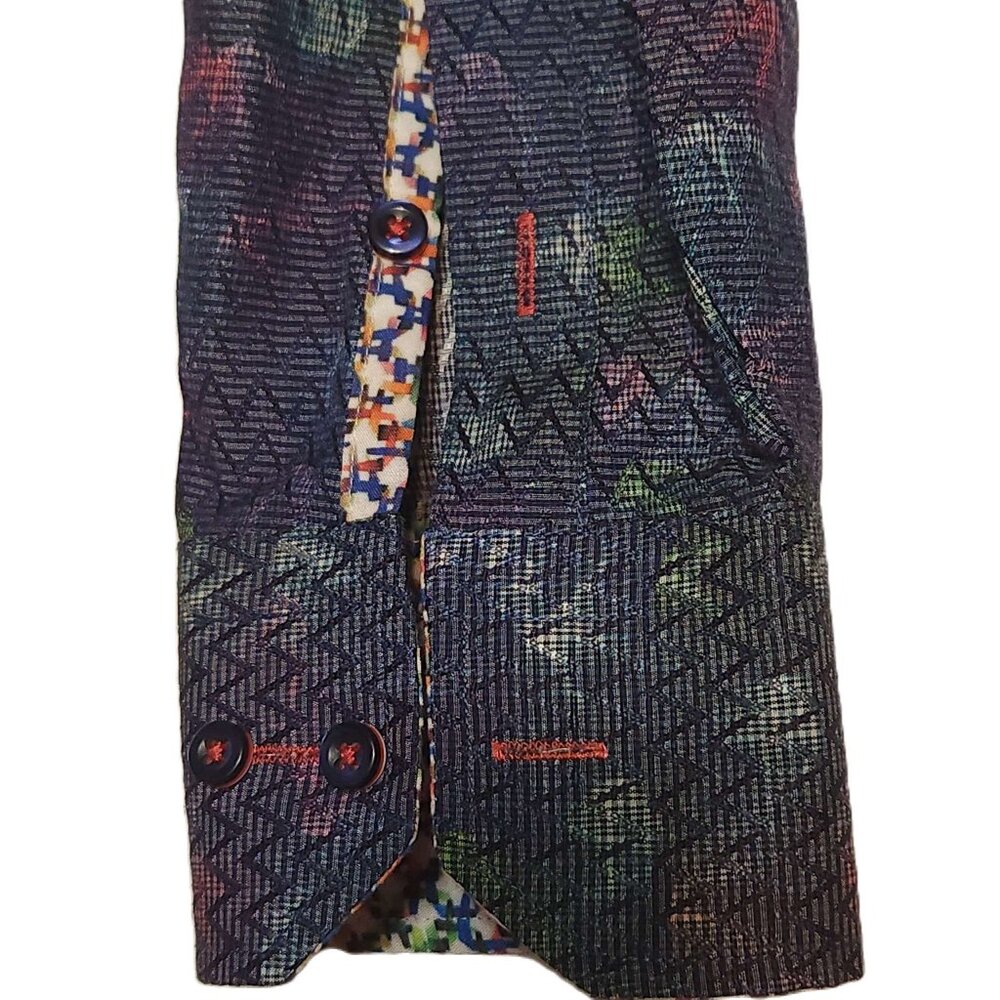 Daniel Hechter Paris button-up shirt Men's XL long-sleeve multicolor patterned - Picture 10 of 16